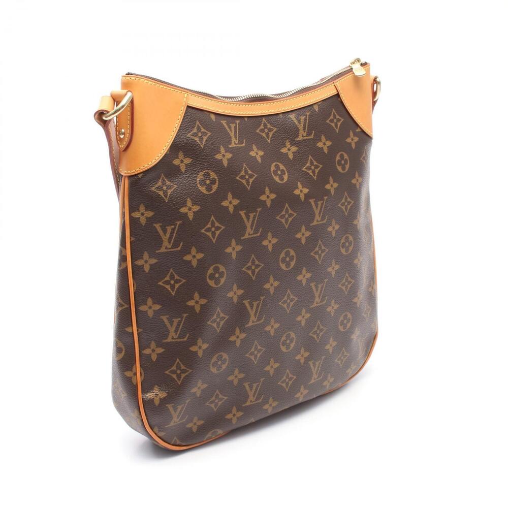Louis Vuitton Brown Monogram Leather Bag Canvas Odeon Shoulder